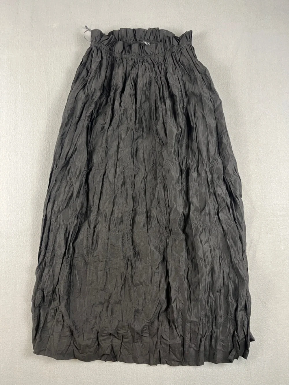J. Crew Black Crinkled Gathered waist Maxi Skirt  Size: XS